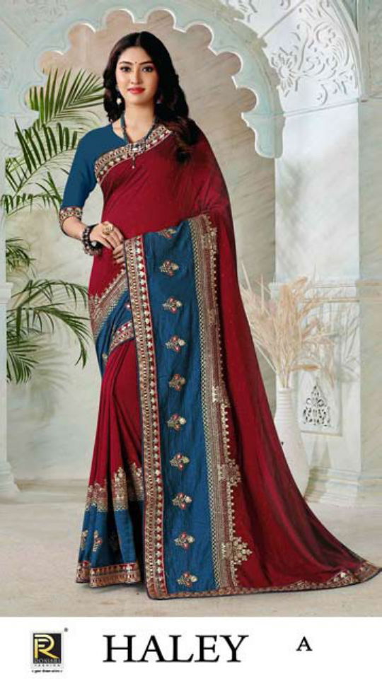 Haley By Ronisha A To F Party Wear Sarees Catalog