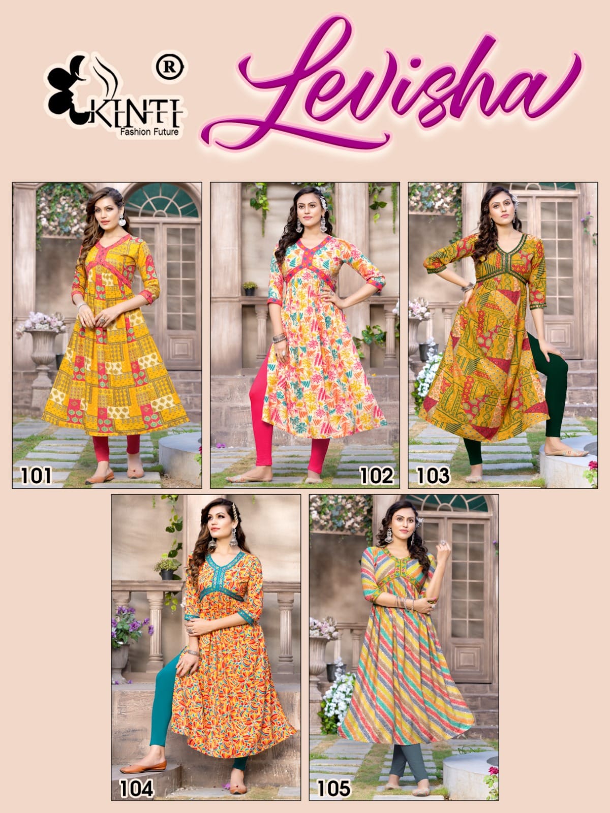 Levisha By Kinti Aliya Cut Printed Kurtis Catalog