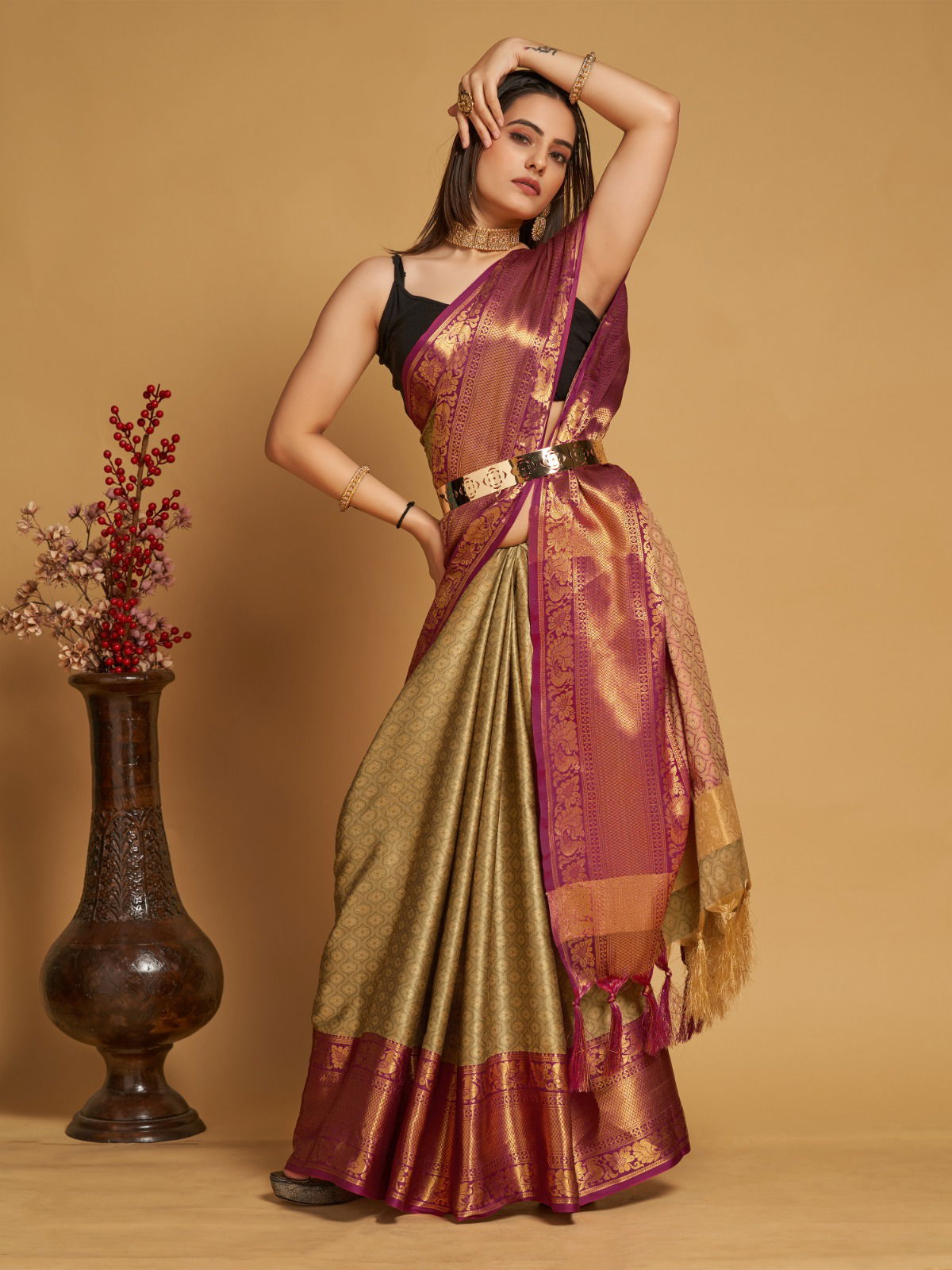 Maahi 92 Color Set  Banarasi SIlk Sarees Catalog