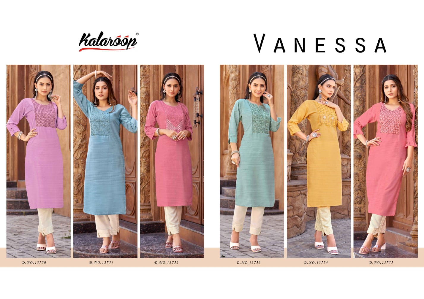 Vanessa By Kalaroop Long Kurti With Bottom Catalog