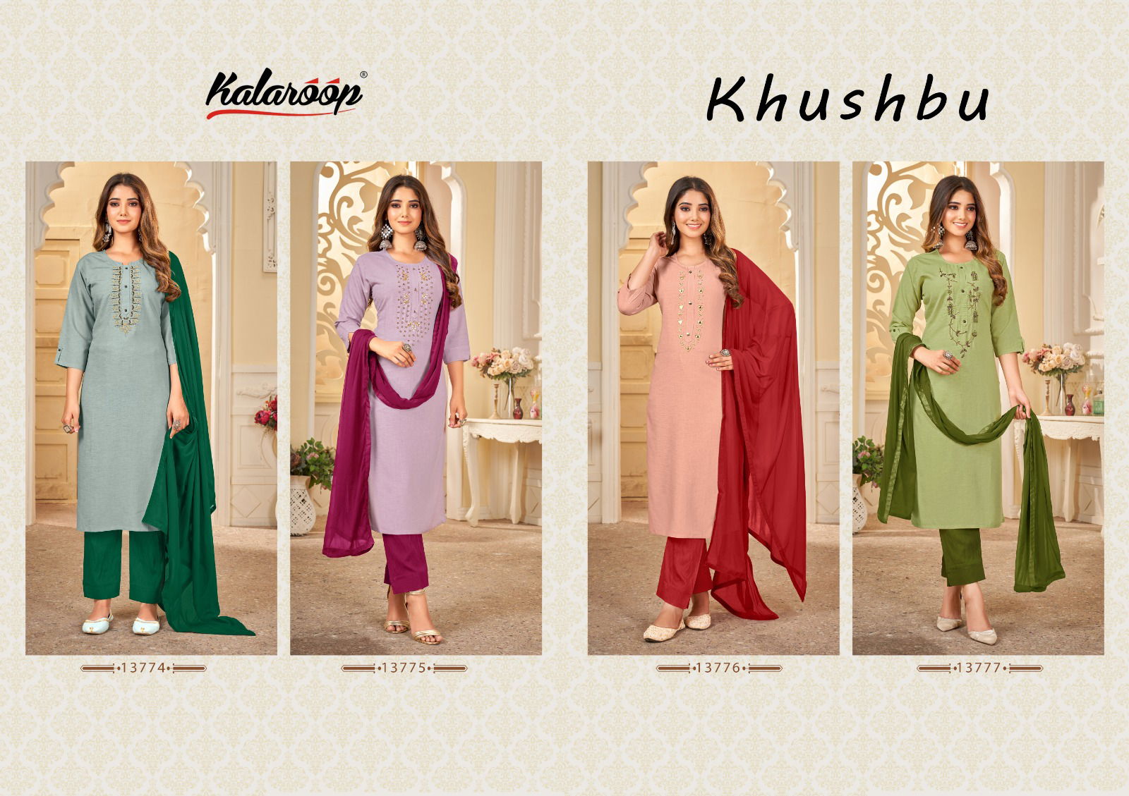 Khushbu By Kalaroop Readymade Salwar Suits Catalog