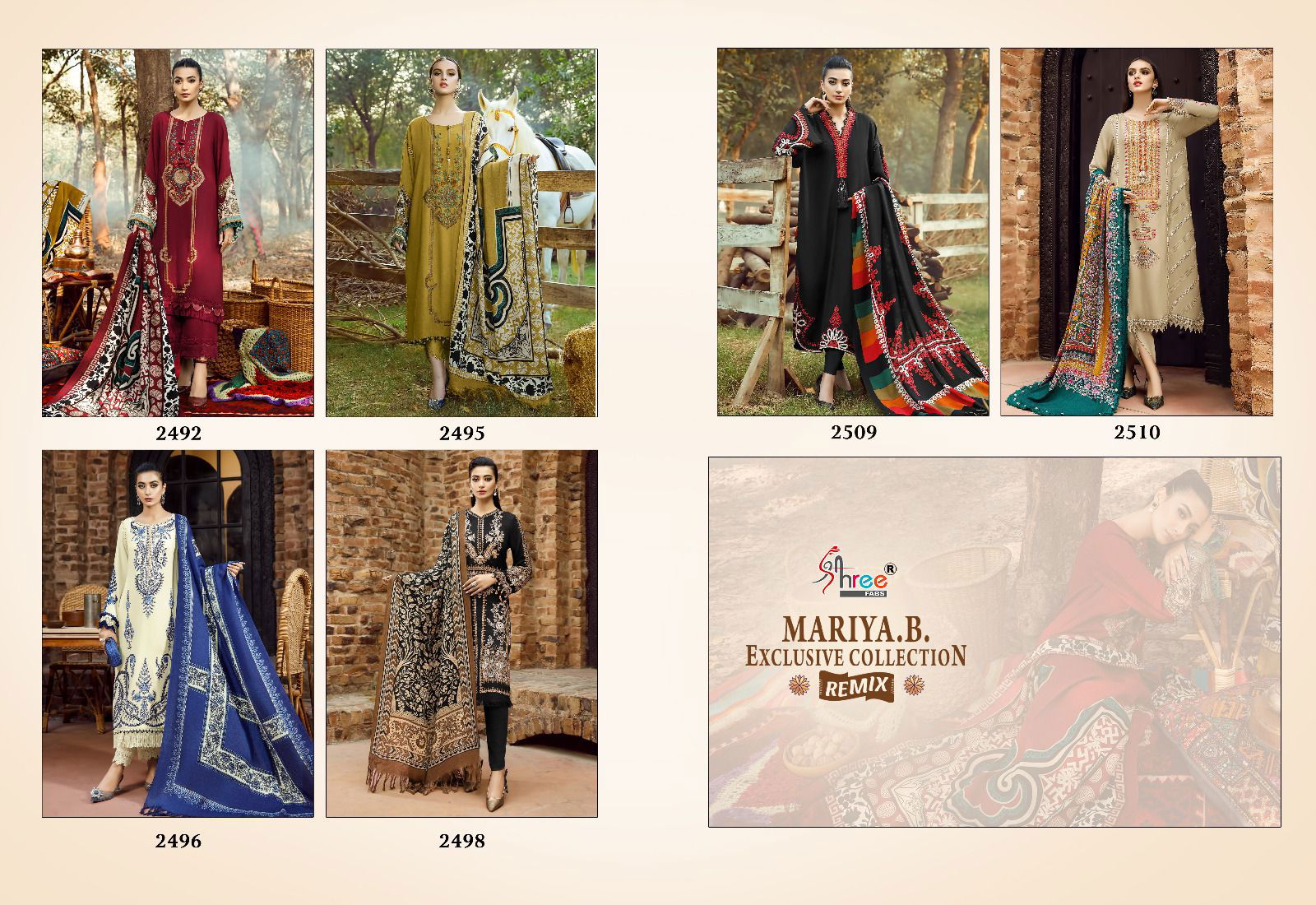 Mariya B Exclusive Collection By Shree Pakistani Suits Catalog