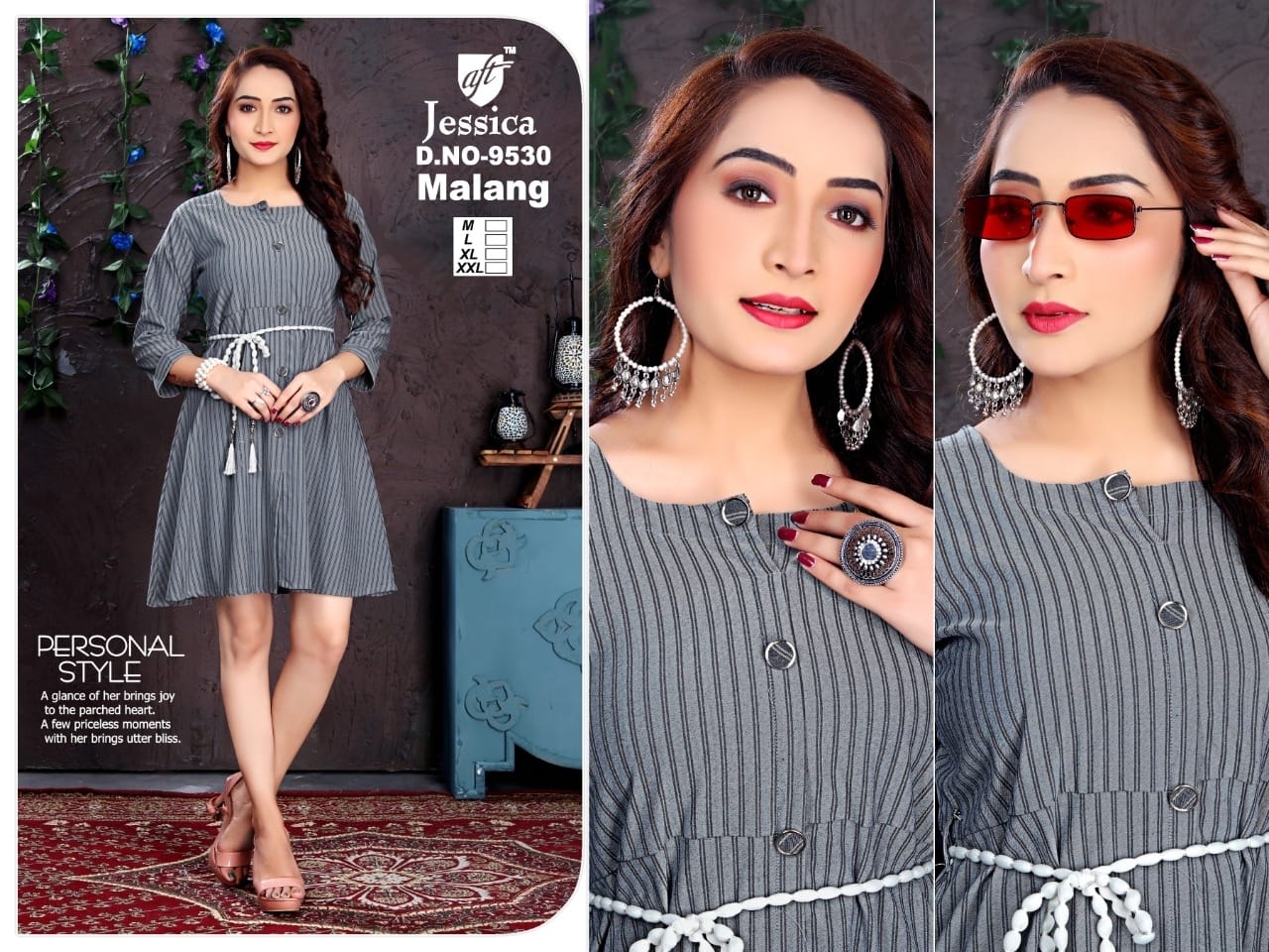 Aft Jessica Malang Short Party Wear Kurtis Catalog