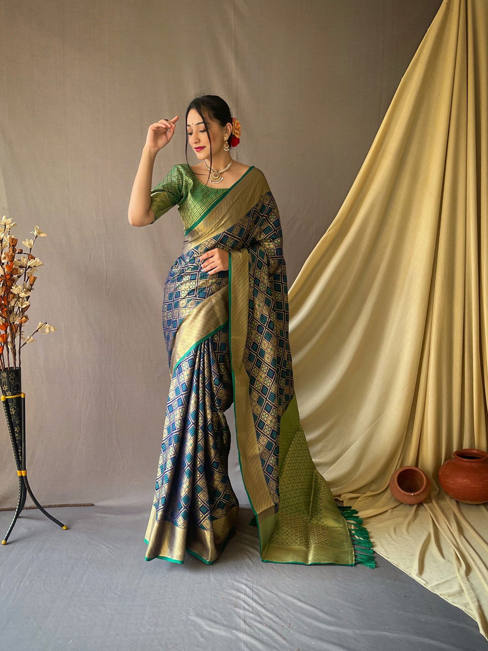 Patan Patola Colors Party Wear Sarees Catalog