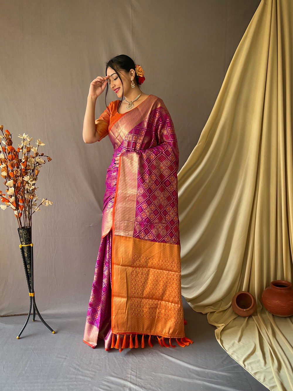 Patan Patola Colors Party Wear Sarees Catalog