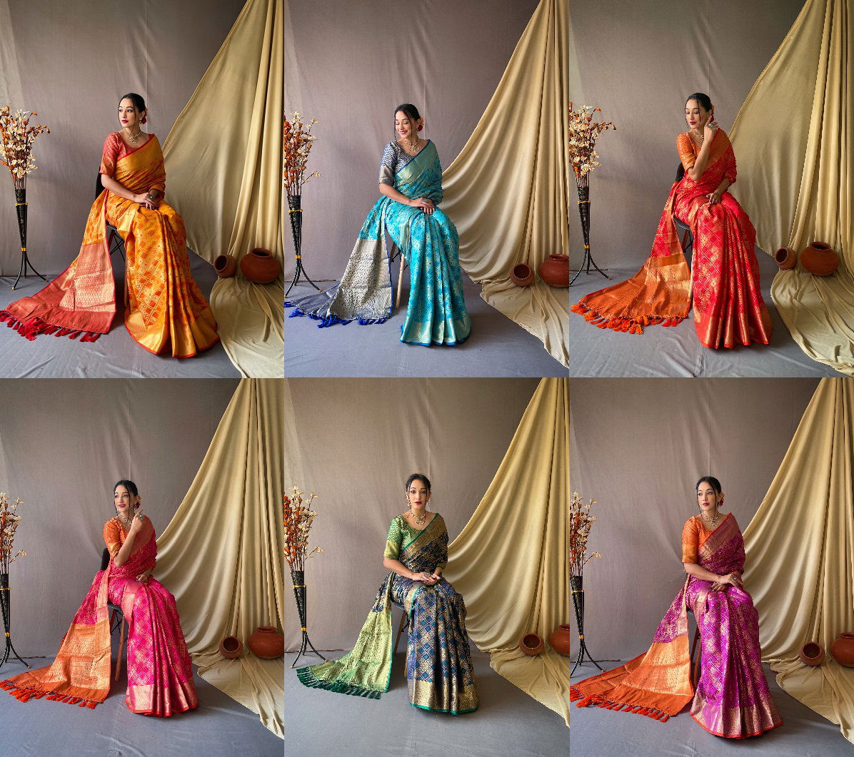 Patan Patola Colors Party Wear Sarees Catalog