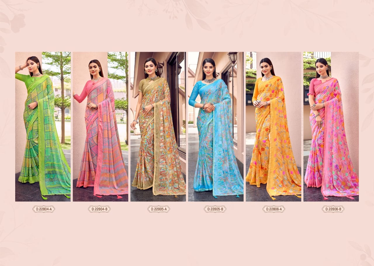 Savyaa By Ruchi Chiffon Daily Wear Sarees Catalog