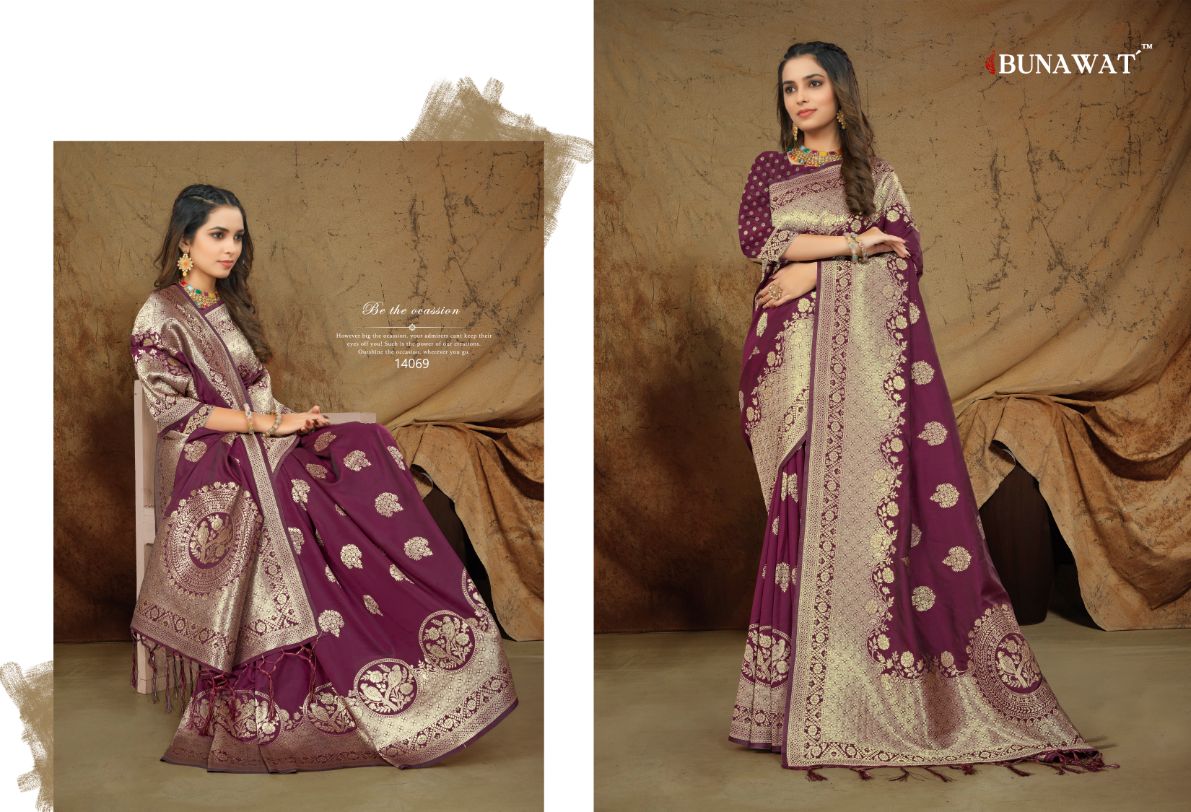 Amreeta By Bunawat 14067-14072 Wedding Sarees Catalog