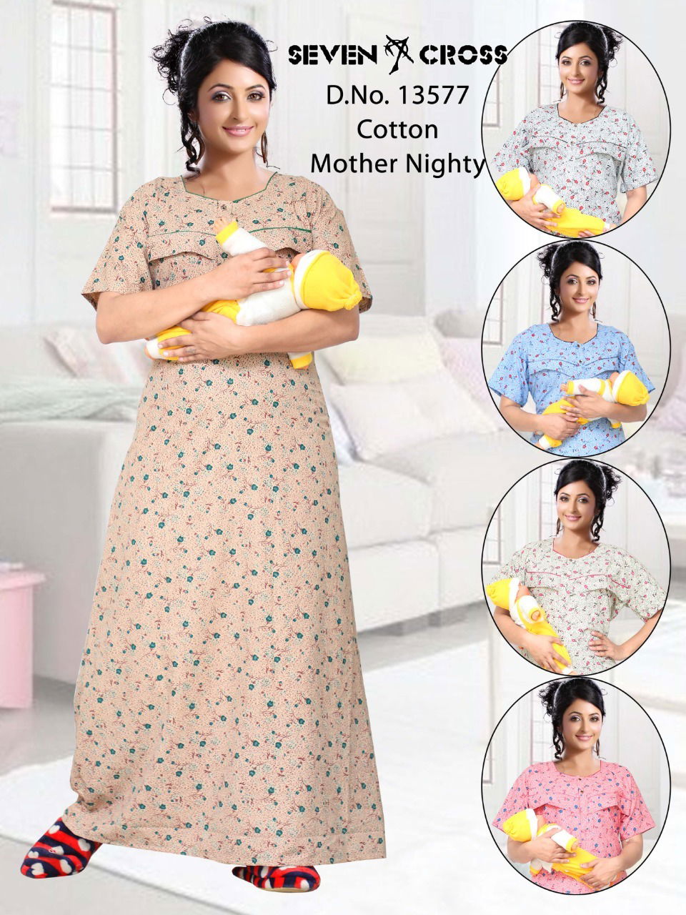 Seven Cross Mother Feeding Nighty Western Catalog