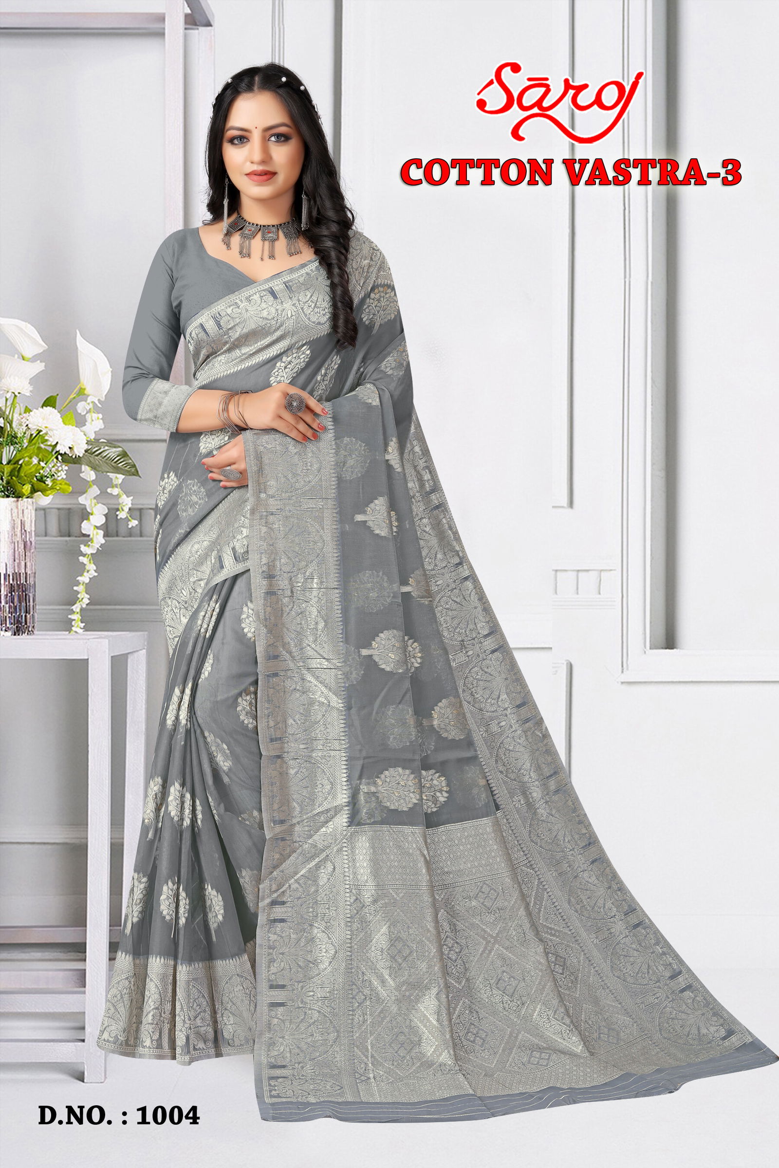 Cotton Vastra 3 By Saroj Party Wear Sarees Catalog