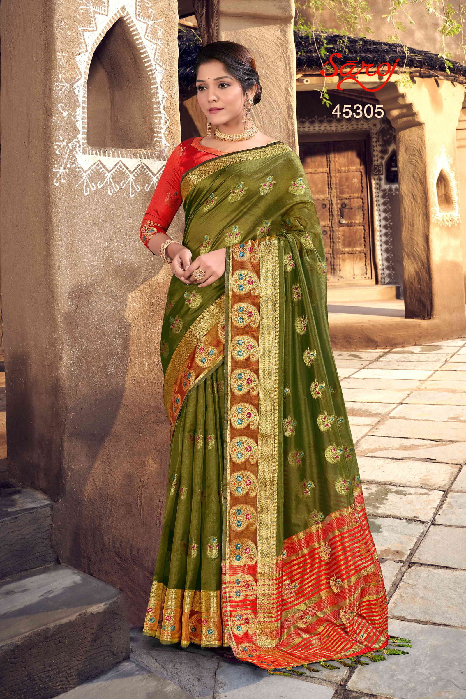 Shreekala By Saroj Foil Print Party Wear Sarees Catalog