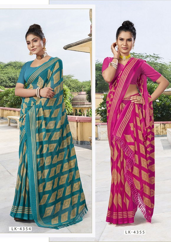 Laxminam Gems By Kalista Daily Wear Sarees Catalog