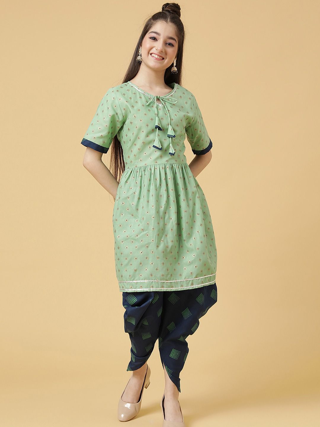 Aakruti Vol 34 Kids Kurti With Bottom Girls Wear Catalog