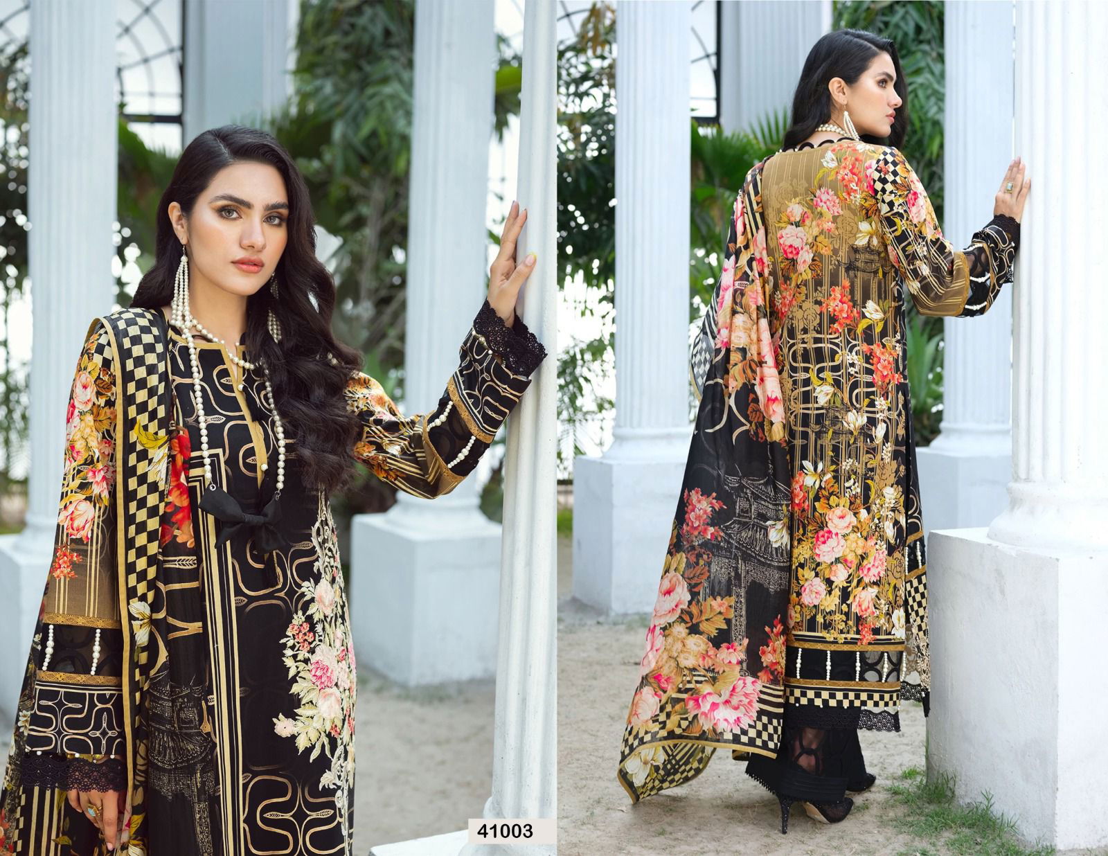 Razia Sultan Vol 41 By Apna Karachi Cotton Dress Material Catalog