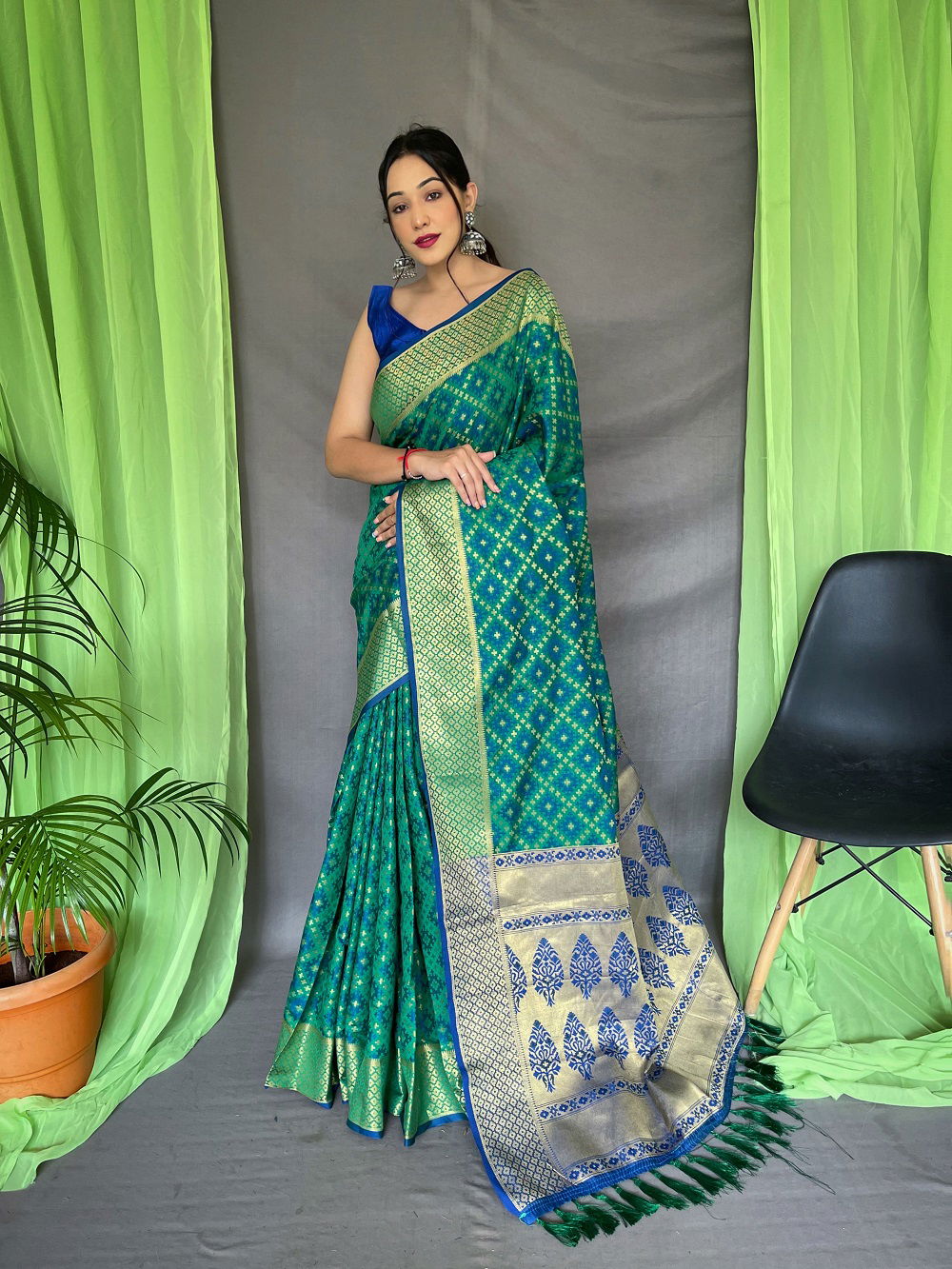 Patola 7 Color Set Designer Silk Saree Catalog