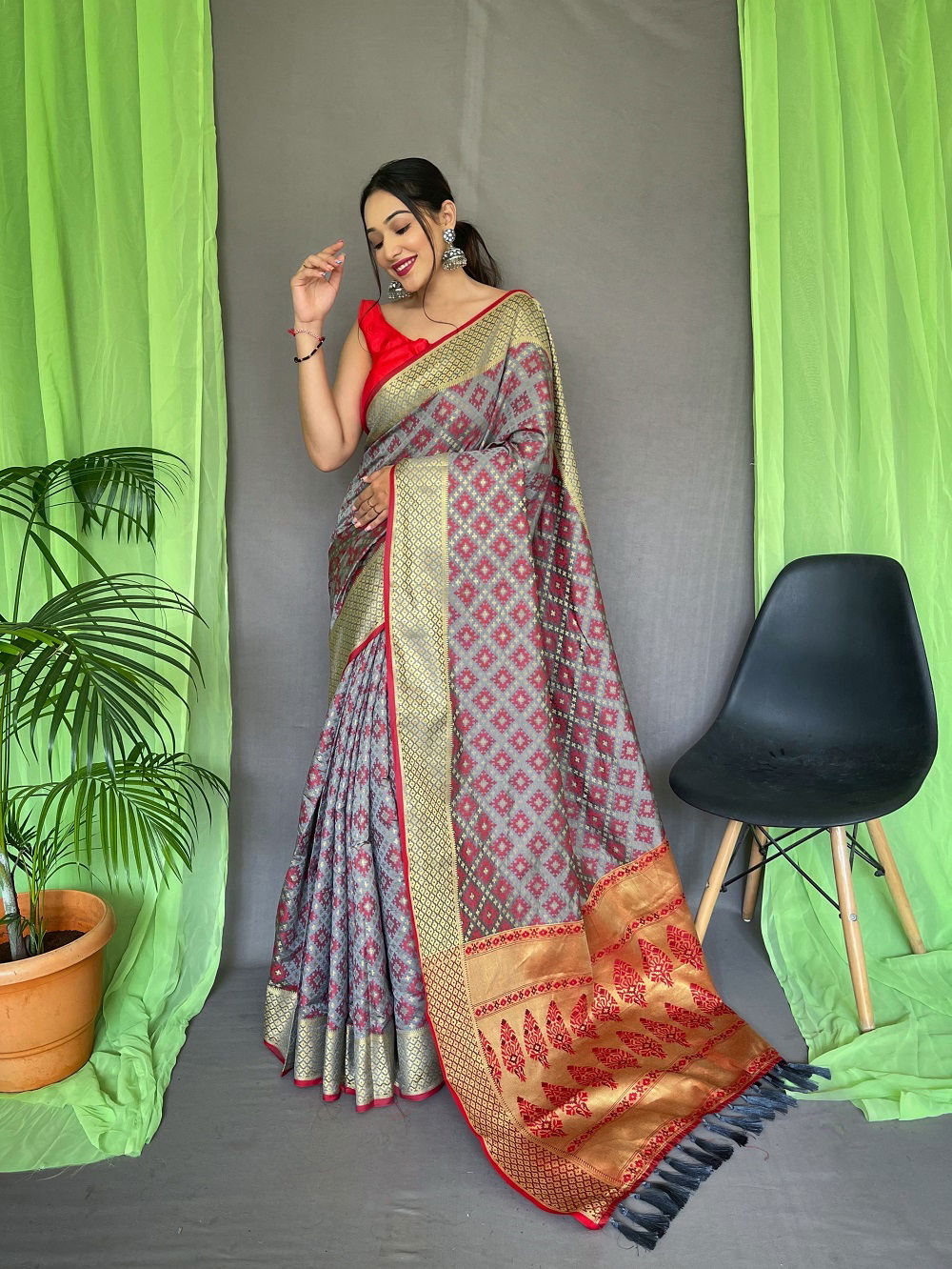 Patola 7 Color Set Designer Silk Saree Catalog