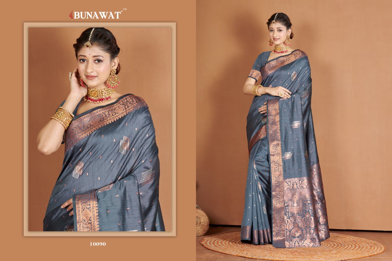 Piya Basanti By Bunawat Banarasi Silk Saree Catalog