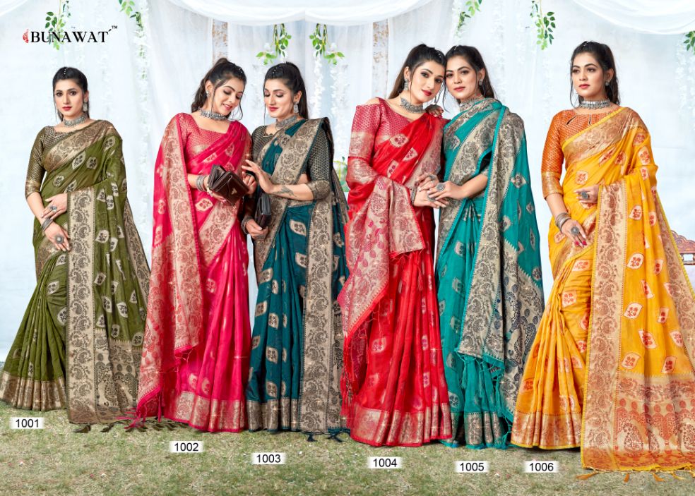 Akash By Bunawat Color Set Party Wear Sarees Catalog