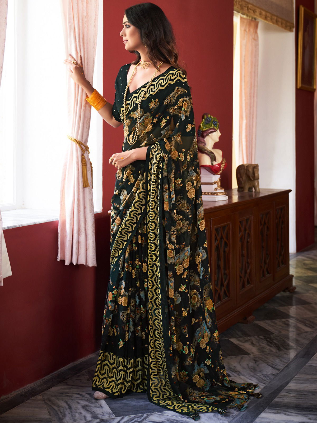 Ragga Printed Daily Wear Sarees Catalog