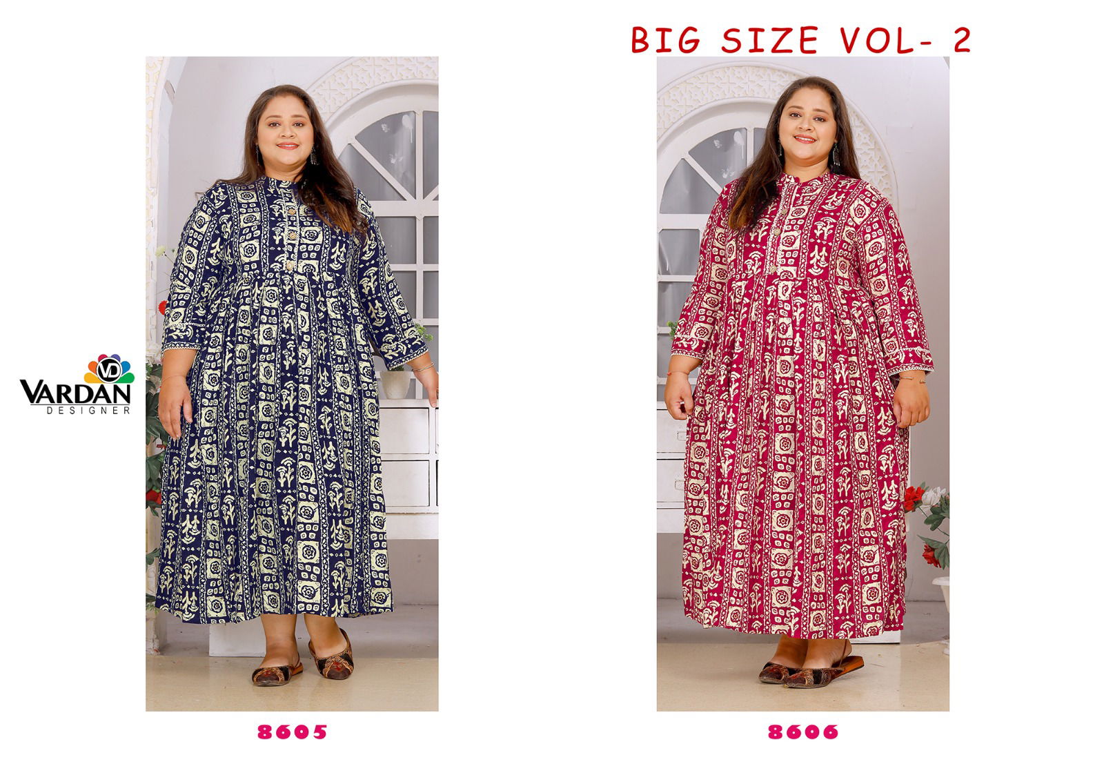 Big Size Vol 2 By Vardan Designer Kurti Catalog