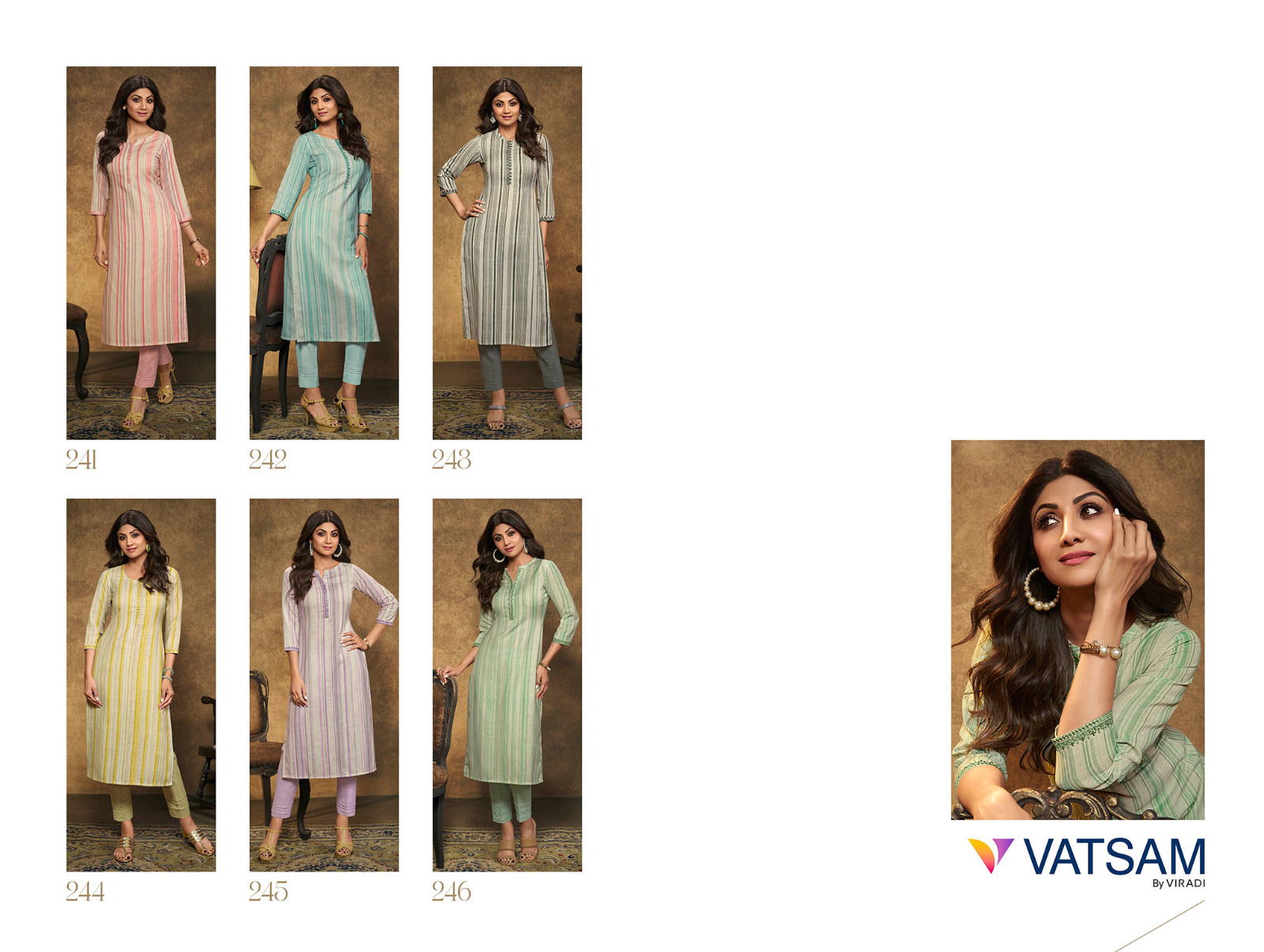 Shilpa 2 By Vatsam 241 to 246 Kurti With Bottom Catalog