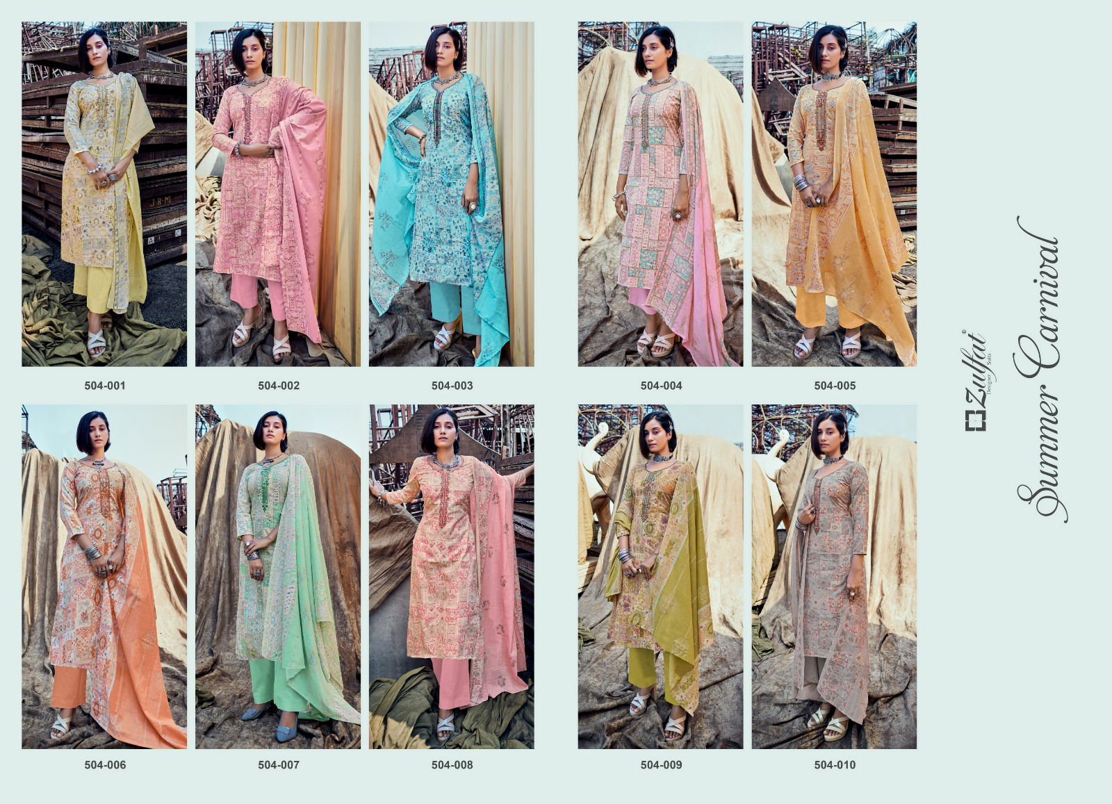 Summer Carnival By Zulfat Cotton Dress Material Catalog