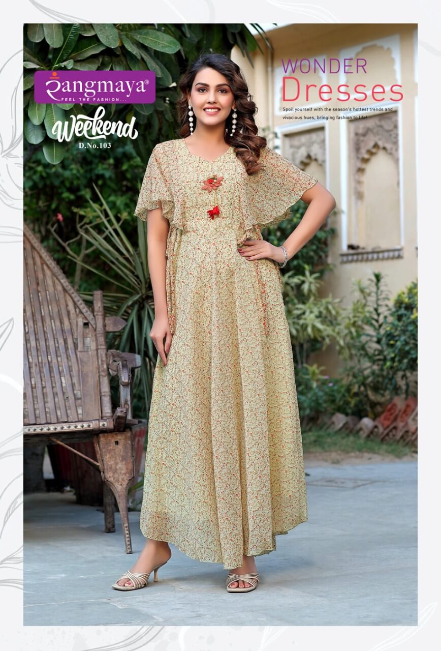 Weekend By Rangmaya Designer Kurtis Catalog