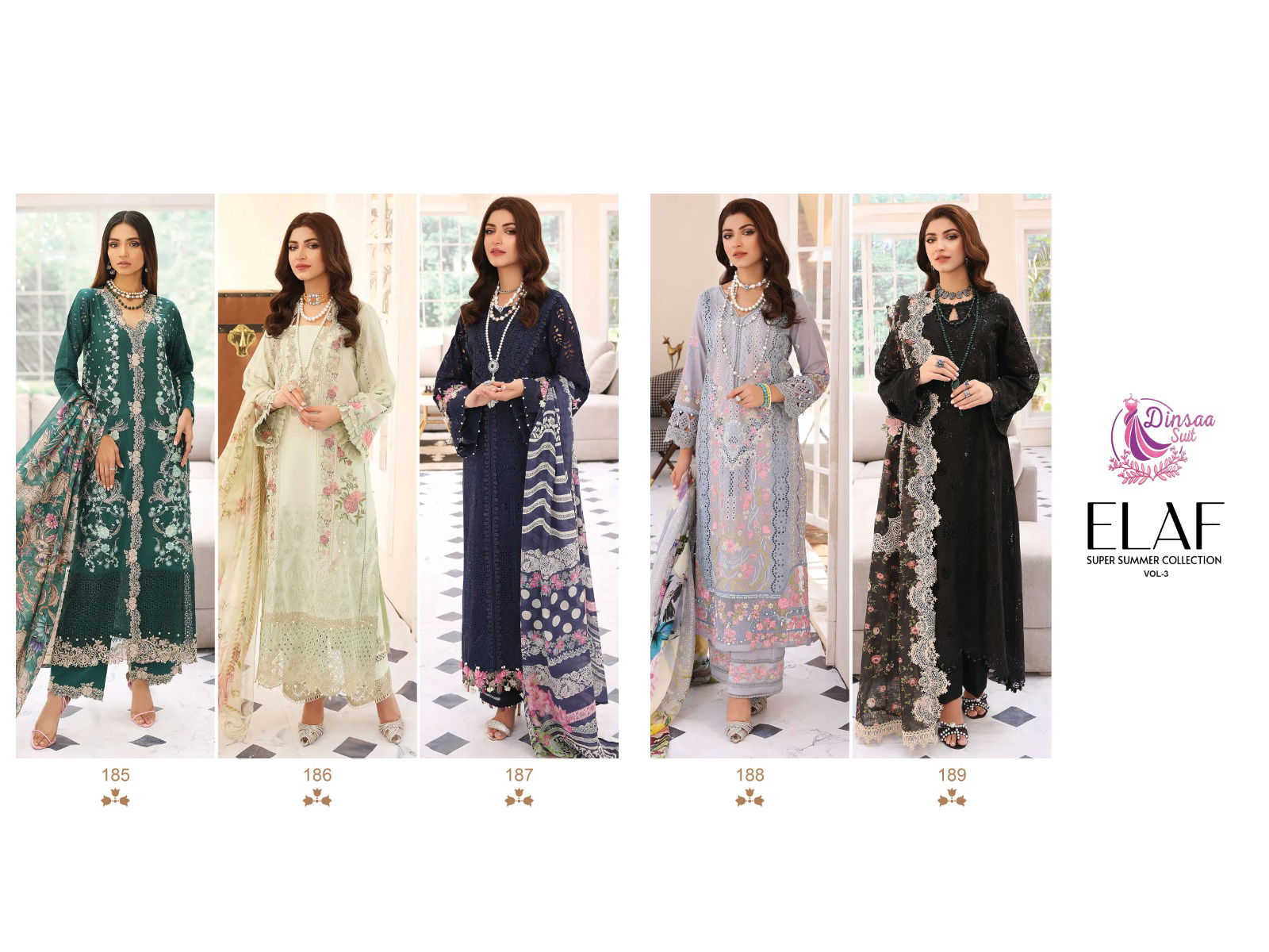 Dinsaa Elaf Super Summer Collection Vol 3 Pakistani Suis Catalog