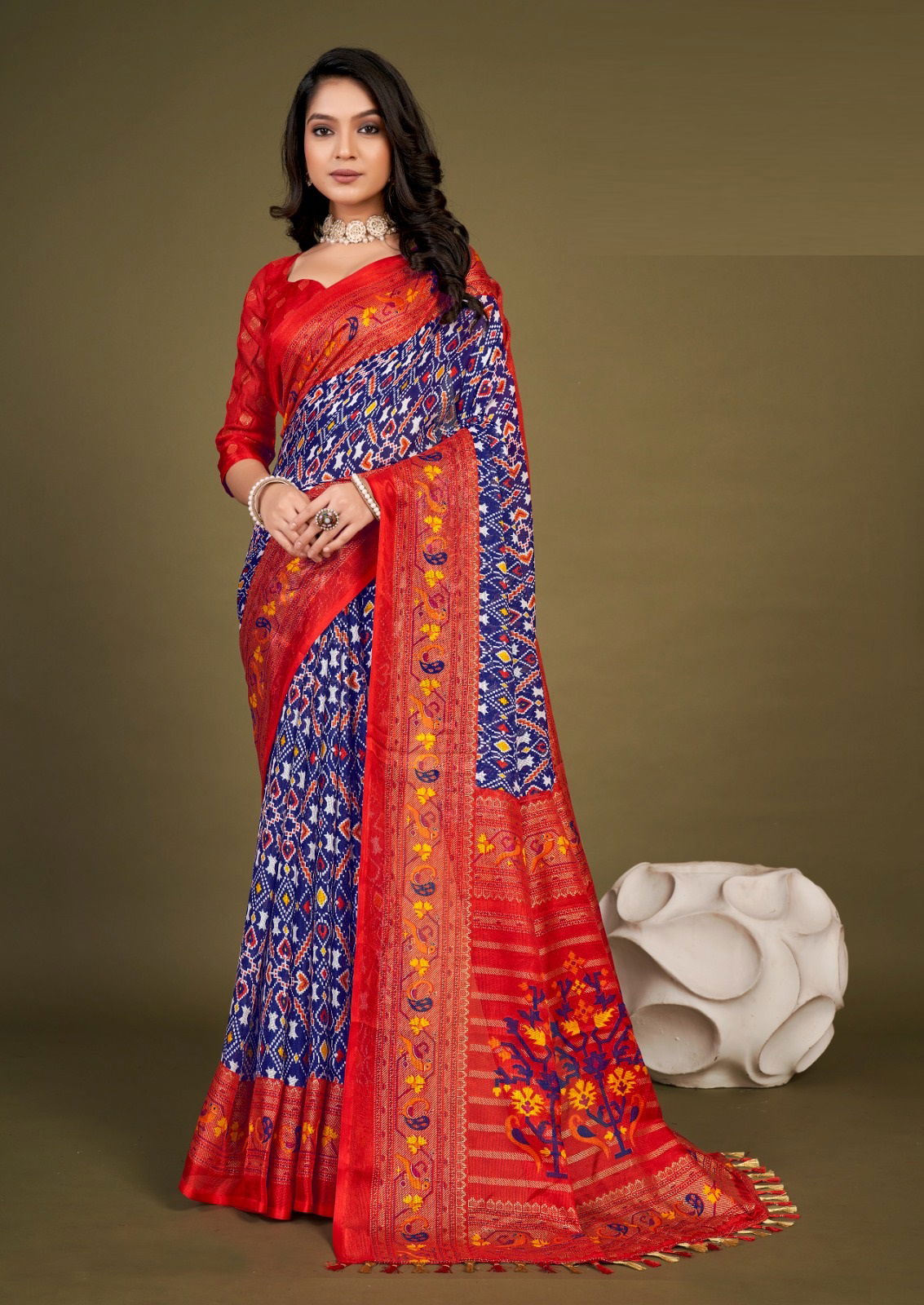 Apple Jute Luxe 102 Printed Saree Catalog