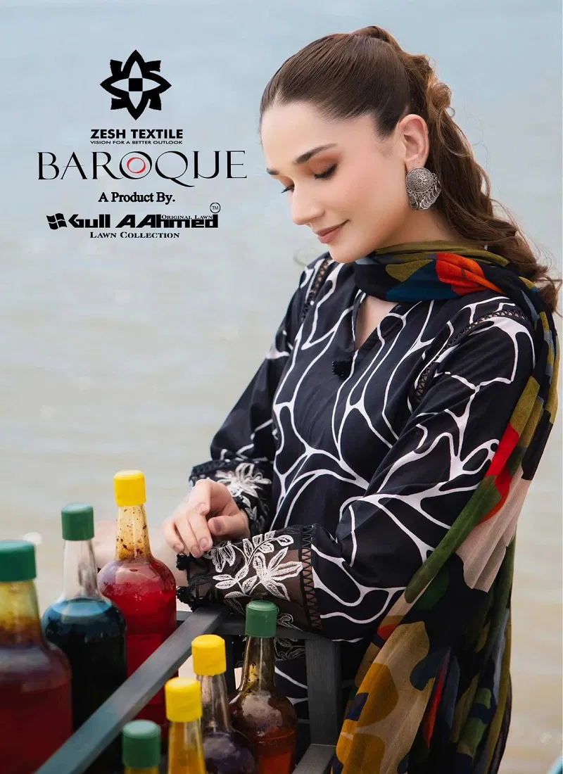 Baroque By Gull  A  Ahmed Lawn Pakistani Dress Material Wholesale Price In Surat Catalog