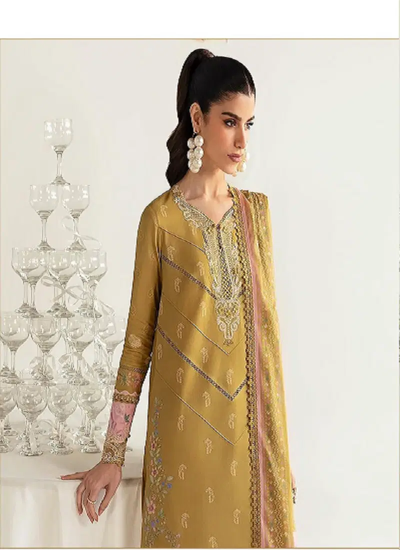 Qalamkar Premiun by Shree Collection 2025 Chiffon Dupatta Pakistani