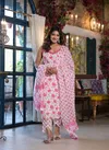 Tanyaa P 121 Cotton With Handwork Touchup Kurti Bottom With Dupatta Wholesale Clothing Distributors In India