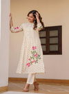 Tanyaa P 151 Cotton With Hand Work Kurti With Bottom Wholesale Online