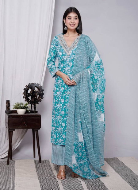 Kiara Kurti Vol 19 Cotton Kurti Bottom With Dupatta Wholesale Kurti In India
