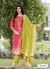 Mittoo Mt 8220 Viscose Shimmer Jacquard Readymade Dress Wholesale Clothing Suppliers In India