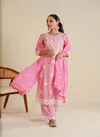 Tanyaa P 158 Lucknowi Masleen Kurti Bottom With Dupatta Wholesale Suppliers In Mumbai