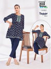 Toppr Vol 1 By Blue Hills Rayon Embroidered Short Kurti Online Wholesale