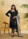 All Black Vol 14 By Jt Rayon Embroidered Dress Material Wholesale Market In Surat With Price