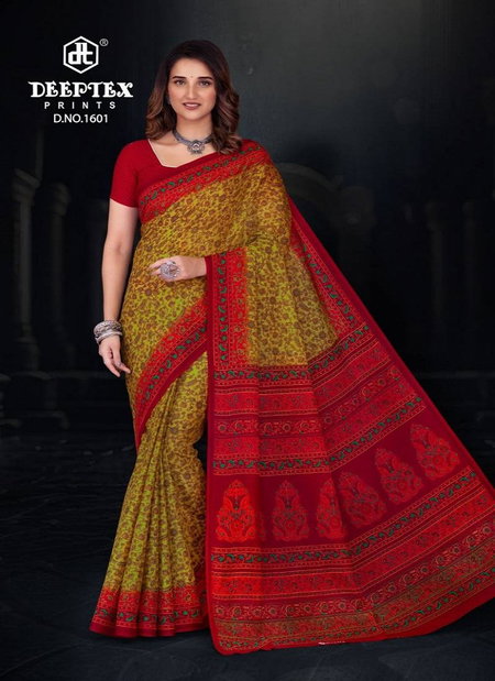 Prime Time Vol 16 By Deeptex Cotton Printed Saree Wholesale Clothing Distributors In India