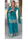 Luna Vol 38 Chinon Silk Embroidered Salwar Suits Wholesale Market In Surat