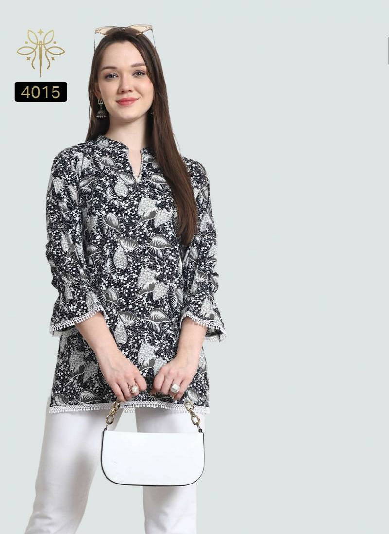 Trendy Maayra Cotton Printed Western Tops Wholesalers In Delhi
