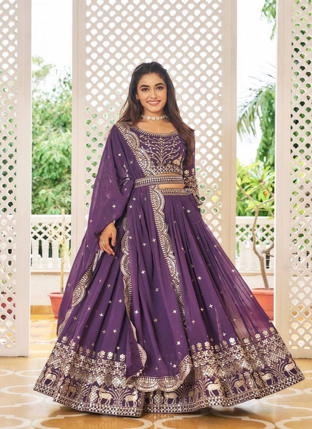 Sn 2298 Faux Georgette Designer Lehenga Choli Wholesale Price In Surat