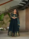 Luna Vol 43 Designer Faux Georgette Gown With Dupatta Online Wholesale