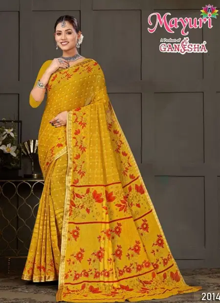 Mayuri Vol 2 By Ganesha Cotton Printed Casual Wear Saree Wholesale Market In Surat