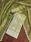 Color Set 9080 Twill Silk Embroidered Dress Material Suppliers In India