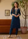 Hr 21 Viscose Chanderi Fancy Kurti Bottom With Dupatta Wholesale Price In Surat