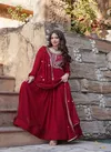 Luna Vol 44 Designer Georgette Gown With Dupatta Wholesale Market In Surat