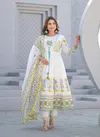 Tanyaa P 274 Cotton With Handwork Anarkali Kurti With Bottom Dupatta Wholesale Price