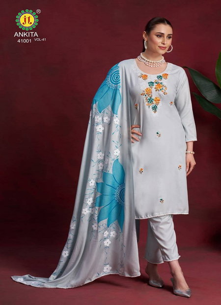 Ankita Vol 41 By Jt Rayon Printed Wholesale Dress Material Suppliers In Mumbai