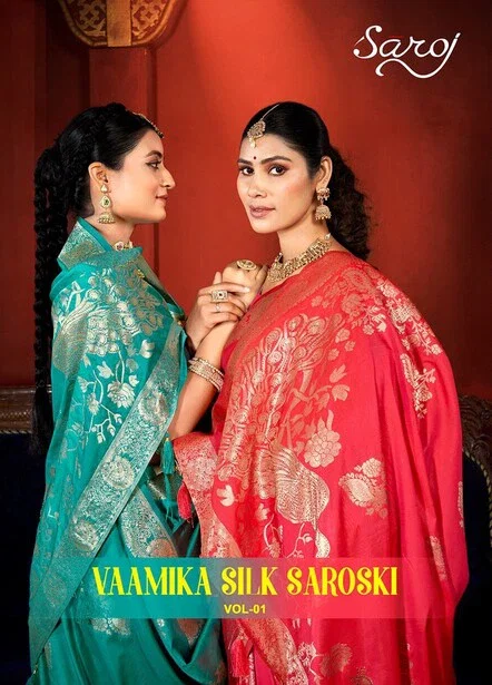 Vaamika Silk Saroski Vol 1 By Saroj Wedding Wear Silk Saree Wholesalers In Delhi